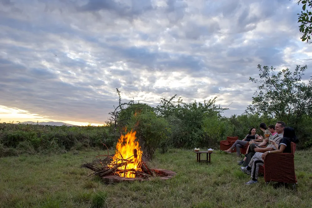Fire making - Manyara Serena Safari Lodges